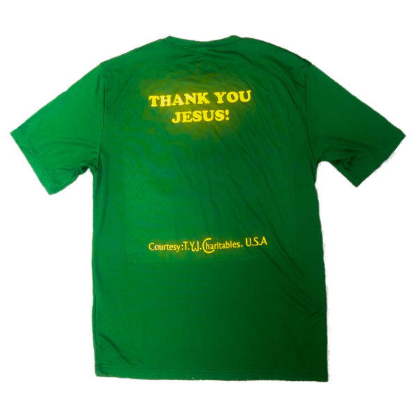 Thank You Jesus T-shirt - Green - Image 2
