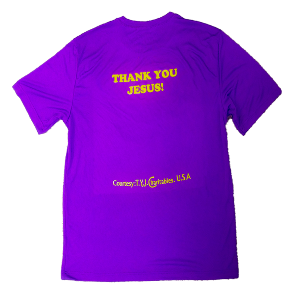 Thank You Jesus T-shirt - Purple - Image 2