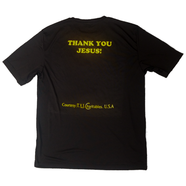 Thank You Jesus T-shirt - Black - Image 2